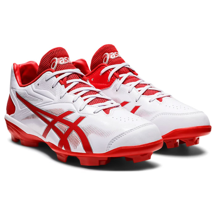 棒球世界全新ASICS亞瑟士STAR SHINE 3 壘球鞋訓練白紅色特價1123A033-101