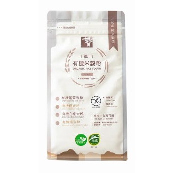 【雄讚購物】【新裝上市】銀川-有機米穀粉500G/包(蓬萊米粉、糙米粉、糯米粉、在來米粉)