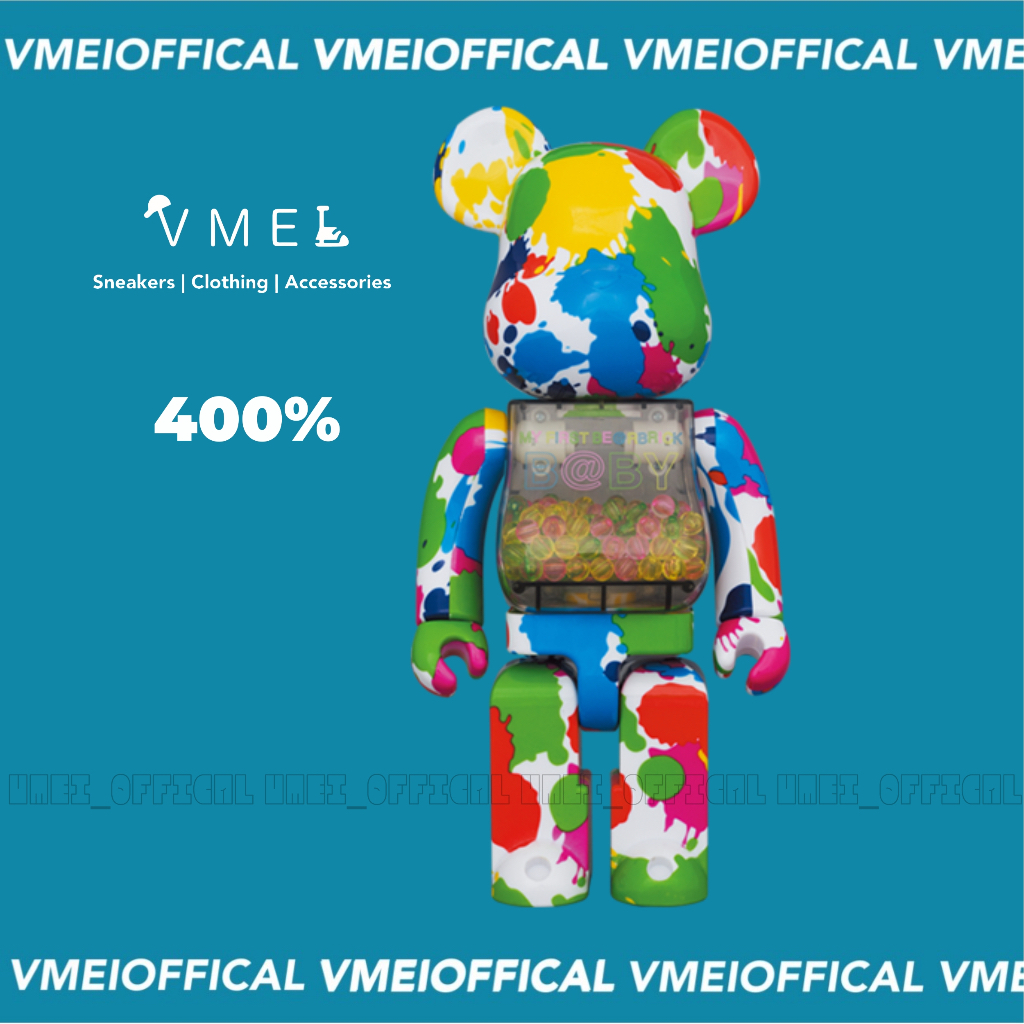 【VMEI】BE@RBRICK COLOR SPLASH 發光千秋 水彩千秋 潑墨千秋 400％ 日本展會款