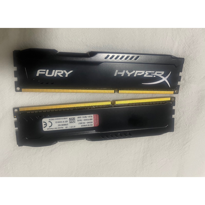 金士頓 4G*2(8G) DDR3-1866 HyperX Fury(黑）（HX318C