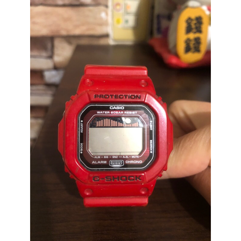 G-shock 潮汐錶紅色 卡西歐 原價3600