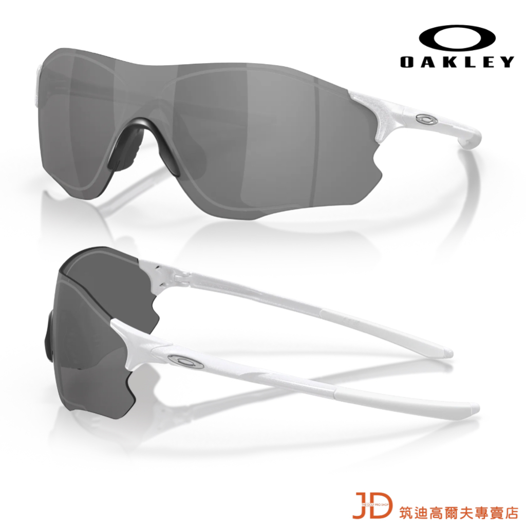 Oakley EVZER PATH® 太陽眼鏡 超輕無框白鏡架透明變色片 高爾夫太陽眼鏡 #OO9313