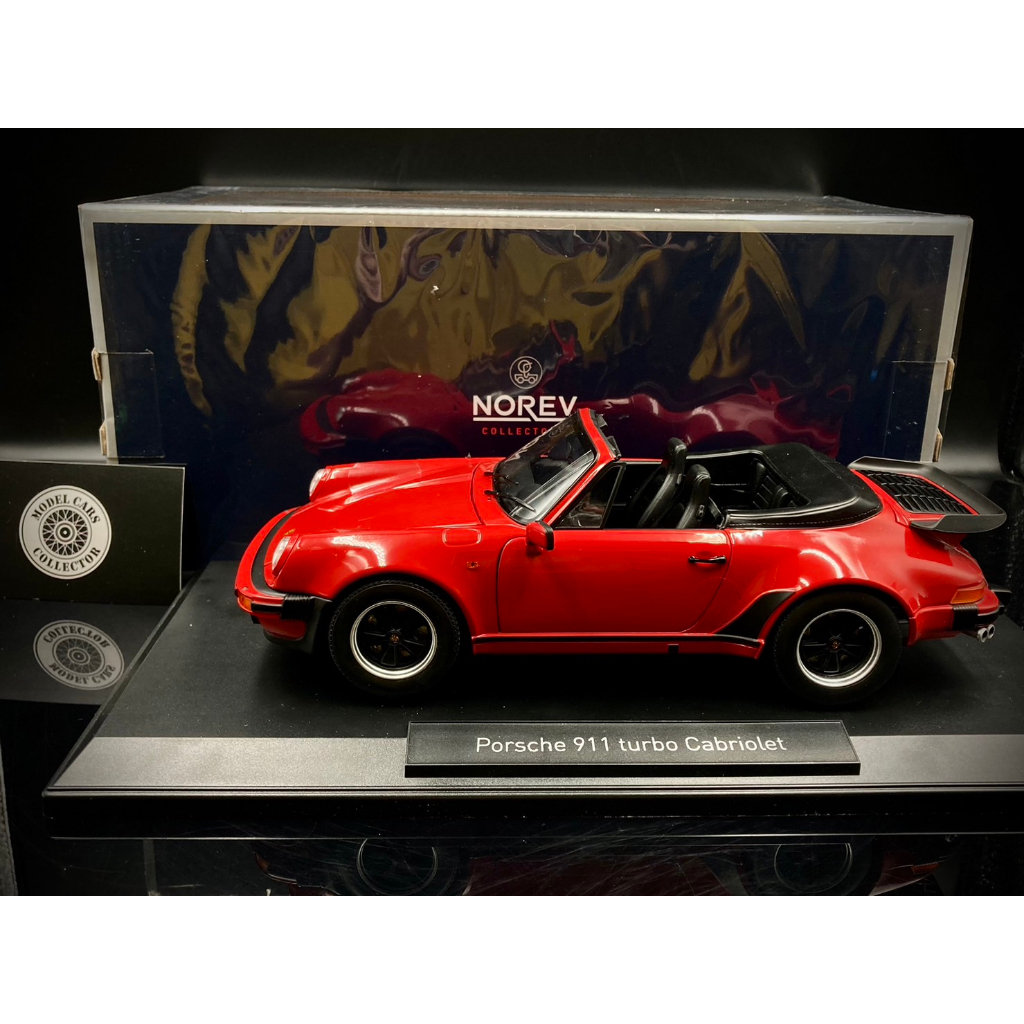 【收藏模人】Norev Porsche 911 930 Turbo Cabriolet 1987 紅 1:18 1/18