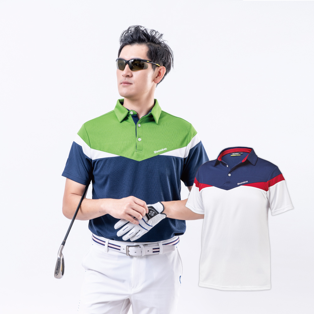 Snowbee Golf 知性風格短袖POLO衫(吸濕排汗 翻領修身 彈性上衣 男高爾夫球衣 爬山 戶外 運動) 2色