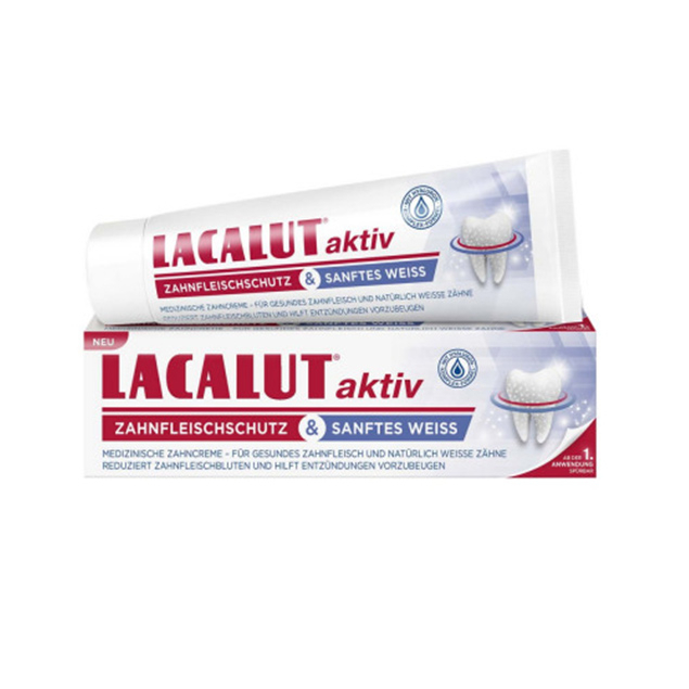 德國 Lacalut aktiv 強化牙齦護理牙膏 75ml (MED049)