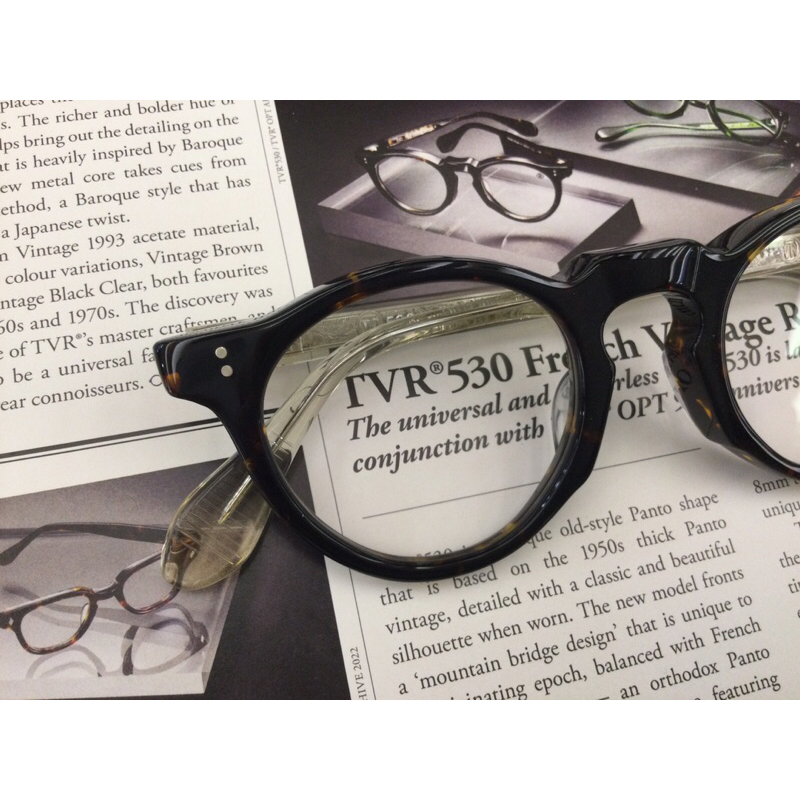 (楷模精品眼鏡) 2023日本手工框 TVR530 玳瑁色