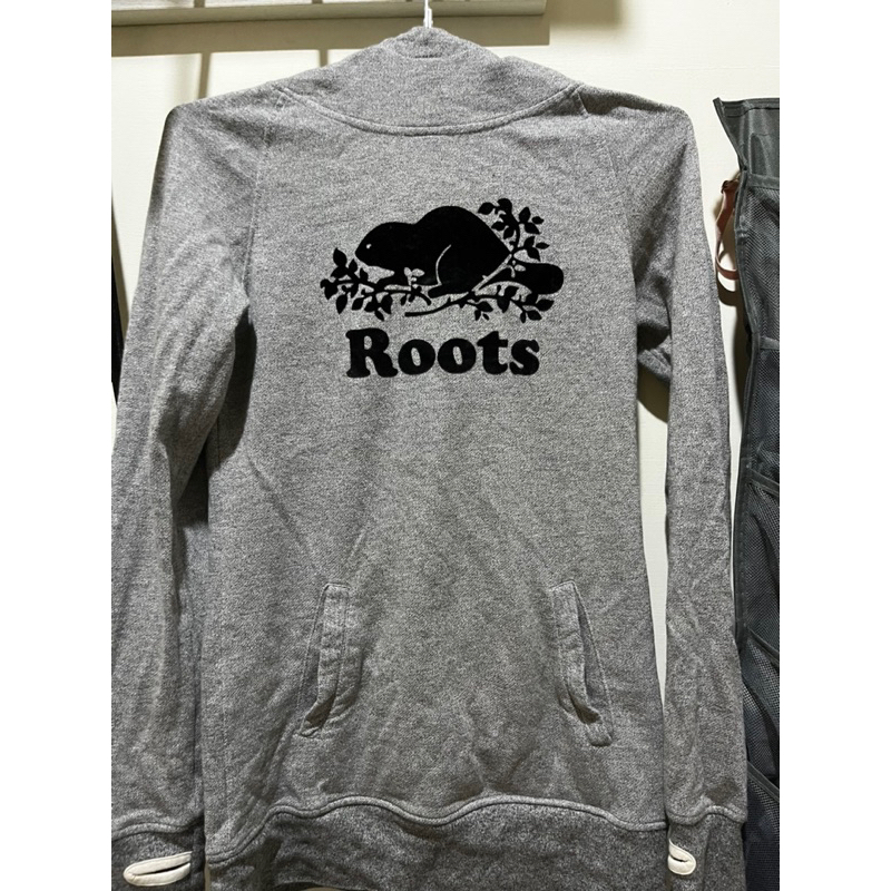 灰色長版Roots上衣 s