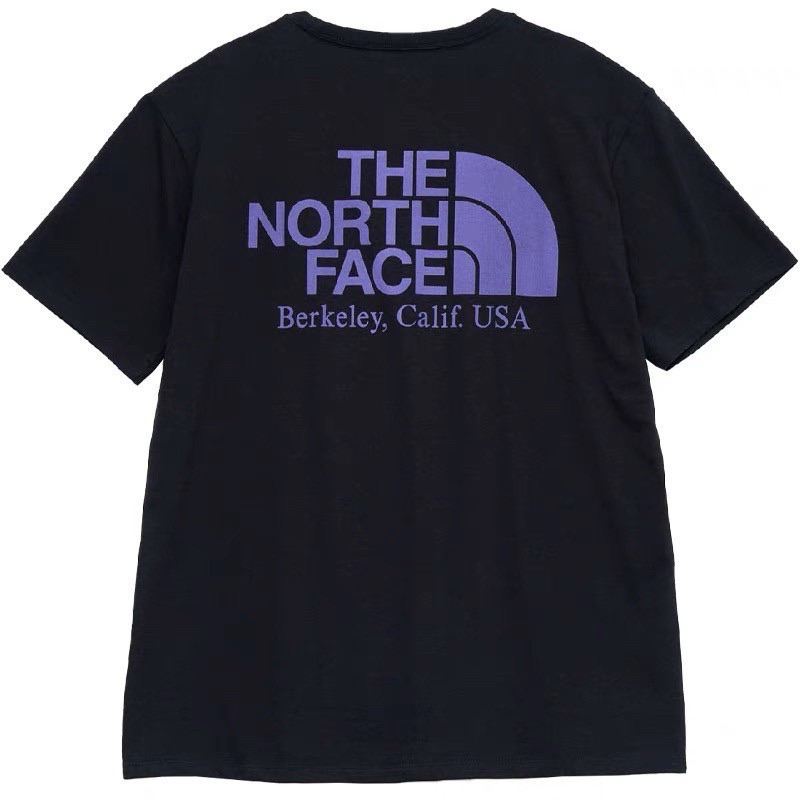 北臉 The north face 紫標  小口袋短袖T恤 男女同款短T