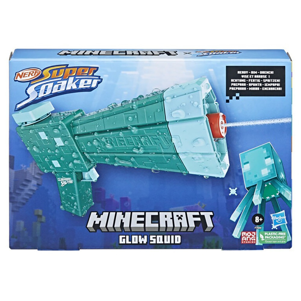 竹北kiwi玩具屋_現貨 Nerf 超威水槍系列《Minecraft》螢光魷魚_00203906