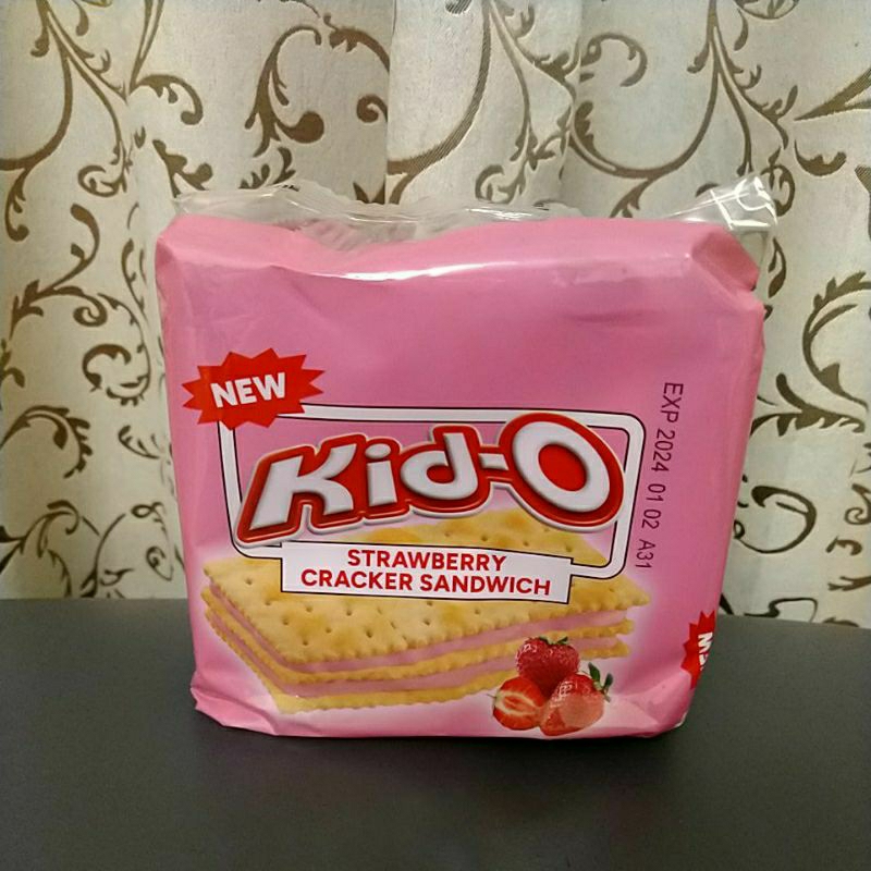 kid-o三明治餅乾 草莓風味136公克(17公克X8份)非即期品 蝦皮最佛心價