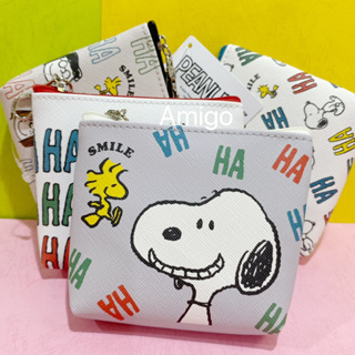 日本正版 2023Peanuts Snoopy 史努比 零錢包 拉鍊包 卡片包 錢包 包包吊飾 防刮PVC皮革 PS23