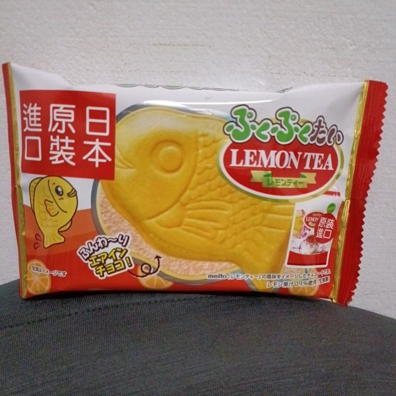 meito日本原裝進口 雕魚造型檸檬紅茶風味餅乾 16.5g