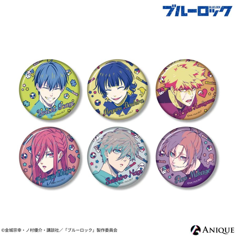 藍色監獄 Anique 第一彈 徽章 潔世一 蜂樂迴 國神 千切 凪誠士郎 御影玲王 潔 蜂樂 凪 玲王
