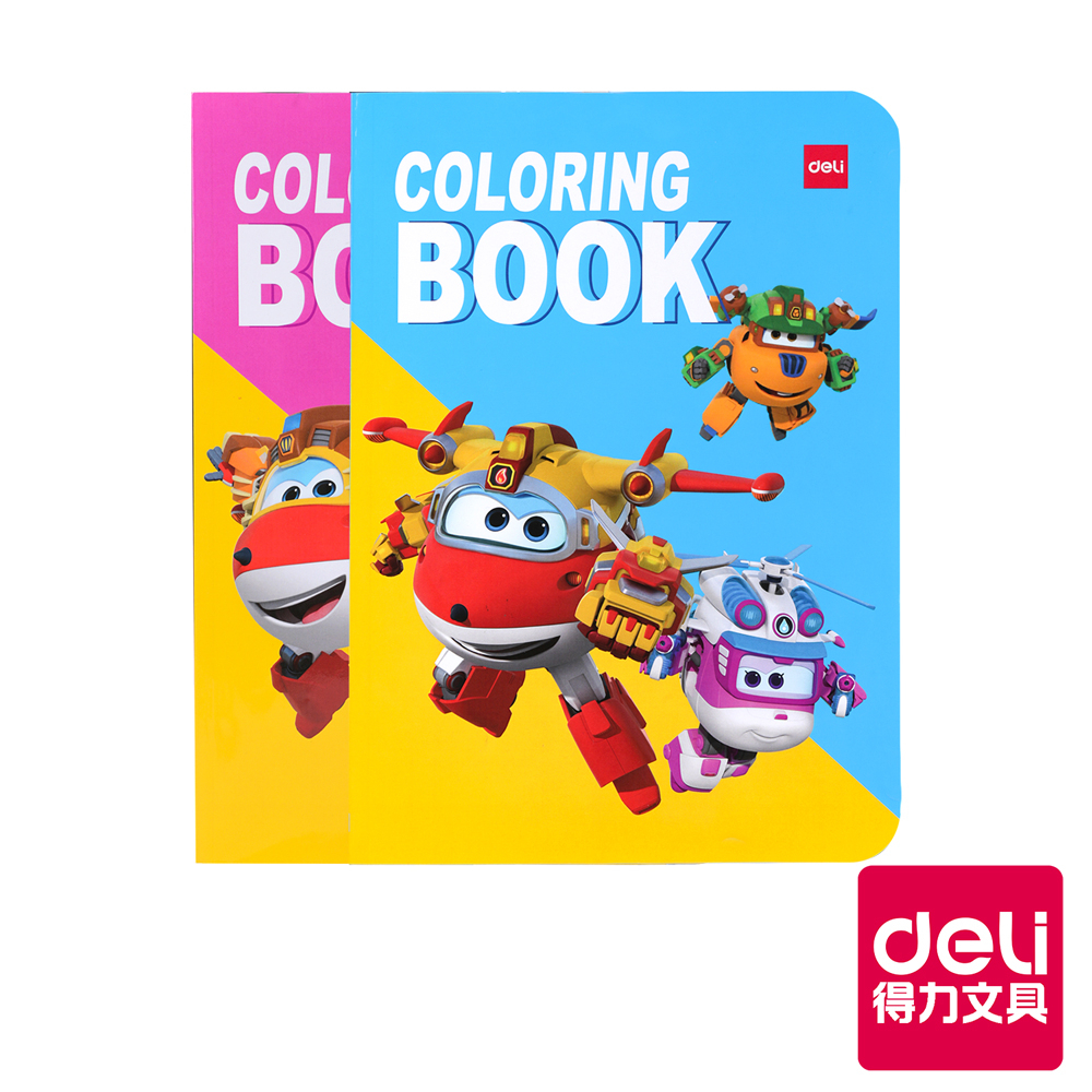 【Deli得力】Super Wings 圖畫本/EN028/直式/顏色隨機出貨/210x297mm｜得力旗艦店
