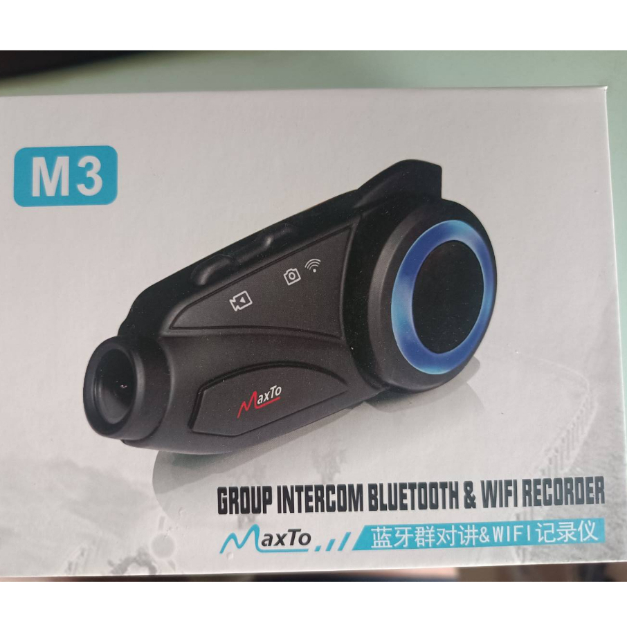 清倉_MaxTo M3行車紀錄器(送32G記憶卡)80P 安全帽藍牙耳機 機車 紀錄 60fps 高清錄影 藍芽 導航