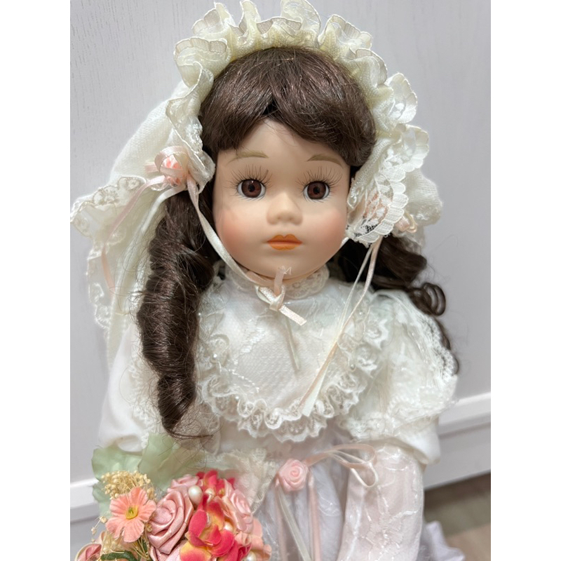 歐洲新娘陶瓷娃娃(二手)