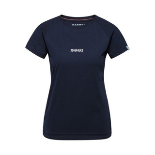 MAMMUT 長毛象 女 QD Logo Print AF 排汗短T 海洋藍PRT1 1017-02021-50