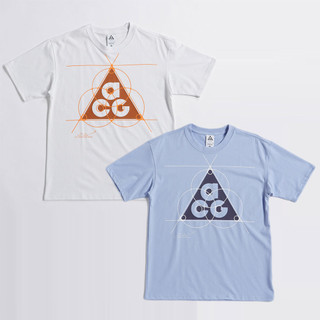 NIKE NRG ACG TEE LEYLINE 男款 寬鬆 短袖上衣 短T T恤 FB8120-479粉藍 121白色