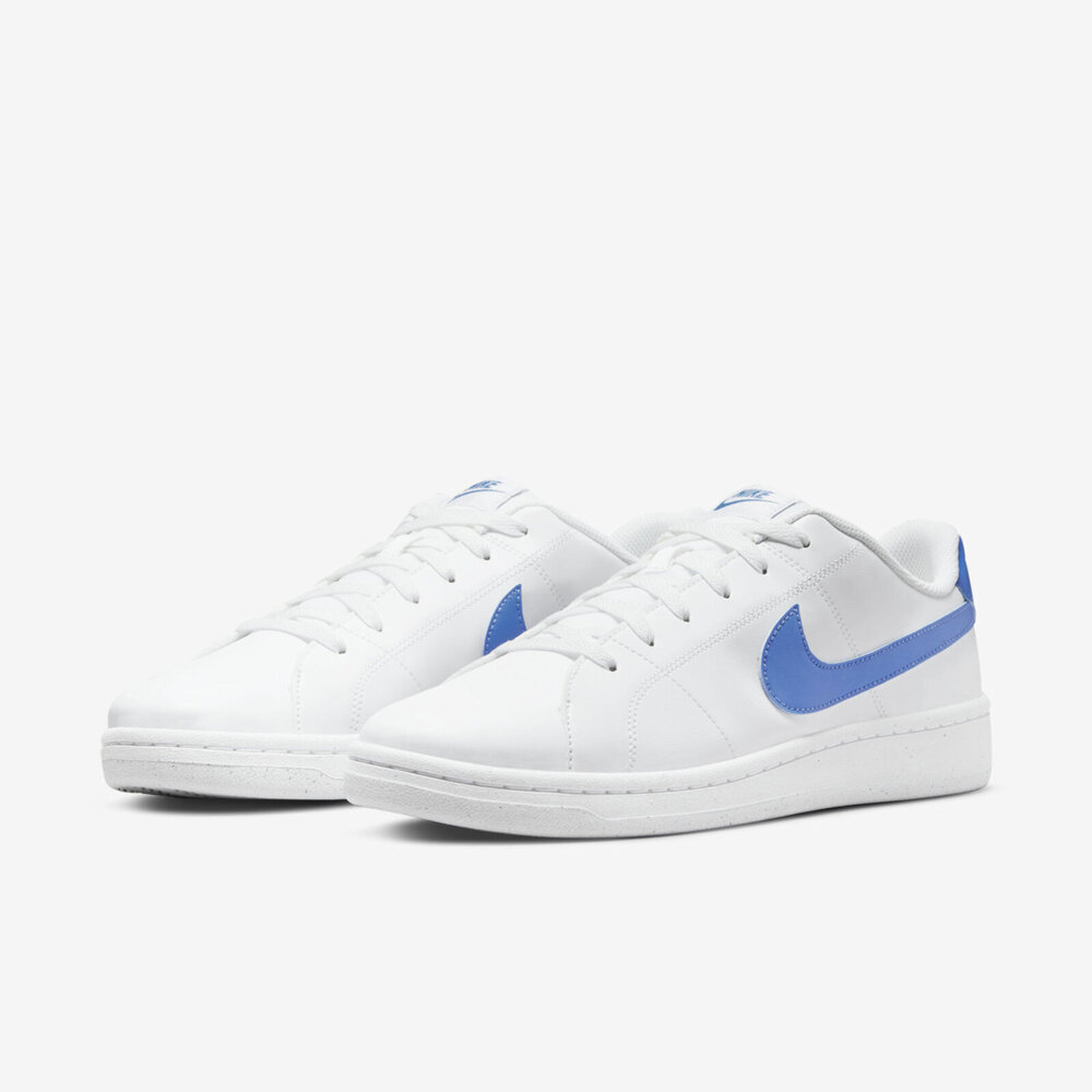 【RTG】NIKE COURT ROYALE 2 NN 白色 天空藍勾 皮革 復古 簡約 百搭 男 DH3160-103