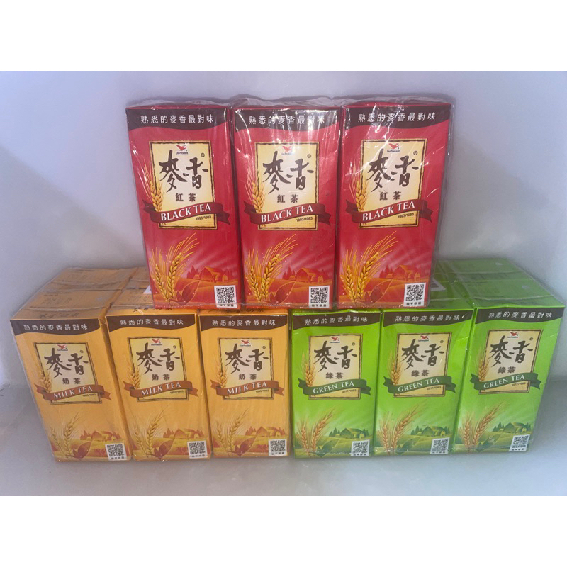 麥香紅茶奶茶綠茶375ml6入組