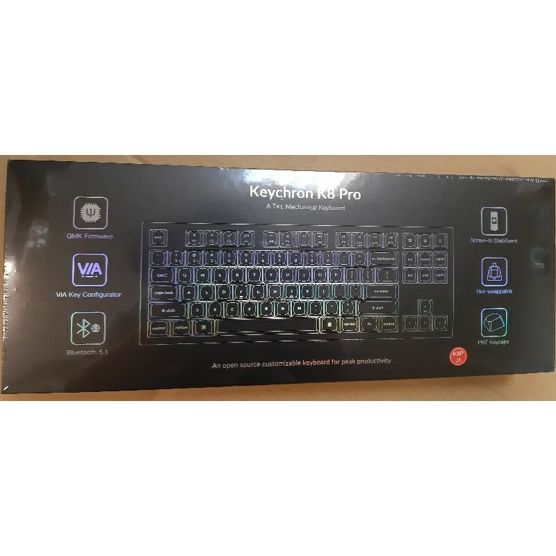 Keychron k8 pro 紅軸 鍵盤 全新未開封