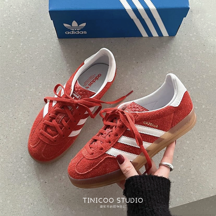 TINI- Adidas Originals Gazelle Indoor 白紅 橙色 黑 HQ8718 H06259