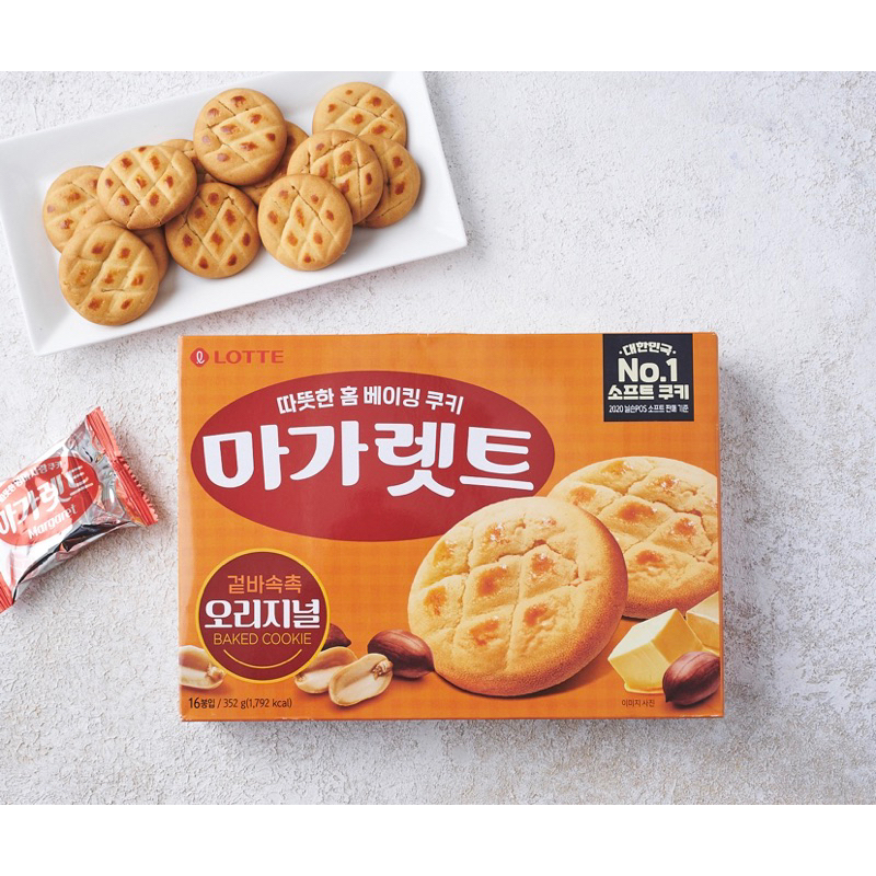 🇰🇷韓國代購🇰🇷 Lotte 樂天 ❗️現貨❗️+預購瑪格麗特波蘿餅乾 原味margaret 香烤摩卡咖啡餅乾 韓國餅乾