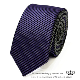 【ROLIN】雙色(紫色+灰色)設計兩面都可當領帶使用 5公分型男款式手打超窄版織花領帶 現貨實體拍攝 20230