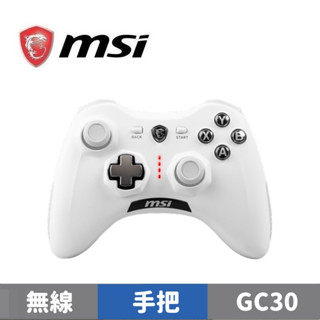 msi 微星 force gc30 v2 white 無線 搖捍控制器遊戲手把