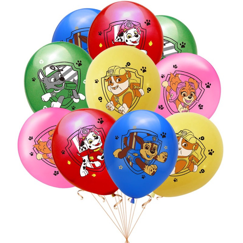 【現貨】狗狗巡邏隊 汪汪隊立大功 20個汽球 15個氣球 汪汪隊 生日派對裝飾用品 兒童生日布置禮物