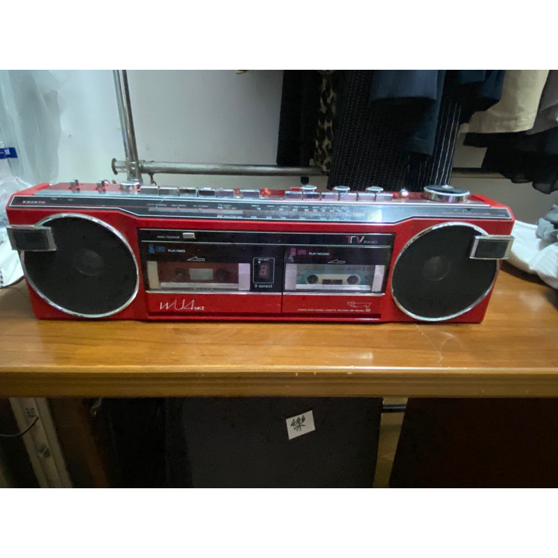 日本製三洋SANYO雙卡槽錄音機/廣播機