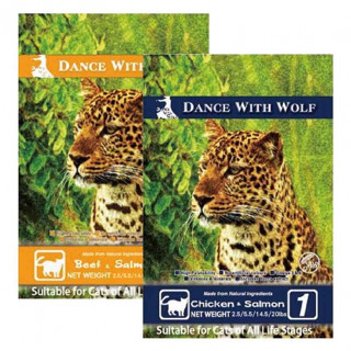 【快速出貨】Dance With Wolf荒野饗宴 無穀貓糧5.5LB 海陸大餐/珍味牛肉 貓糧