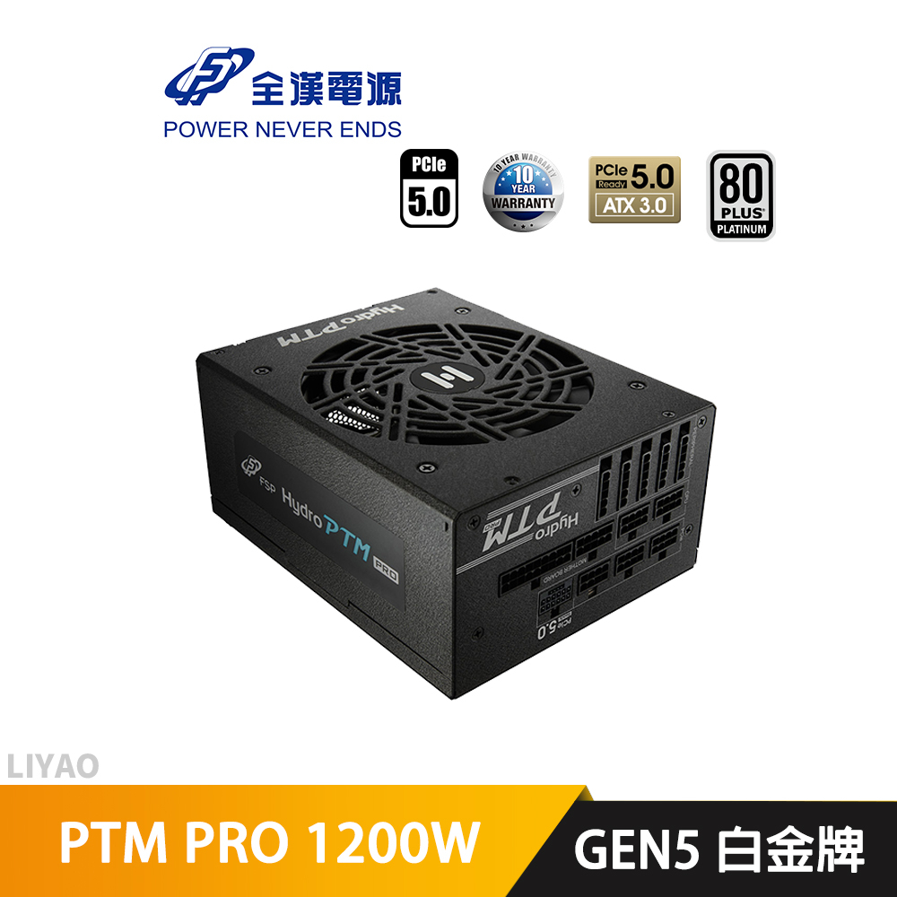 全漢 HYDRO PTM PRO 1200W GEN5 白金牌 電源供應器