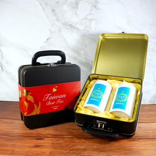 【龍源茶品】杉林溪國際典藏手提鐵禮盒6盒組-2罐入X6盒(30g/罐~共360g)-茶葉禮盒│高山茶葉│烏龍茶葉│附提袋