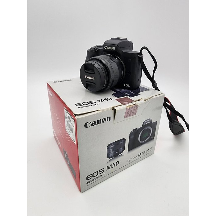 【一番3C】佳能 Canon EOS M50+15-45mm 盒裝 2410萬像素 機況佳 Kit鏡組 2018年出廠