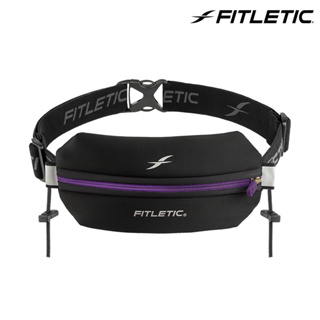Fitletic NEO Racing Neoprene運動腰包N01R 黑紫｜反光 跑步 路跑 慢跑 夜光 馬拉松