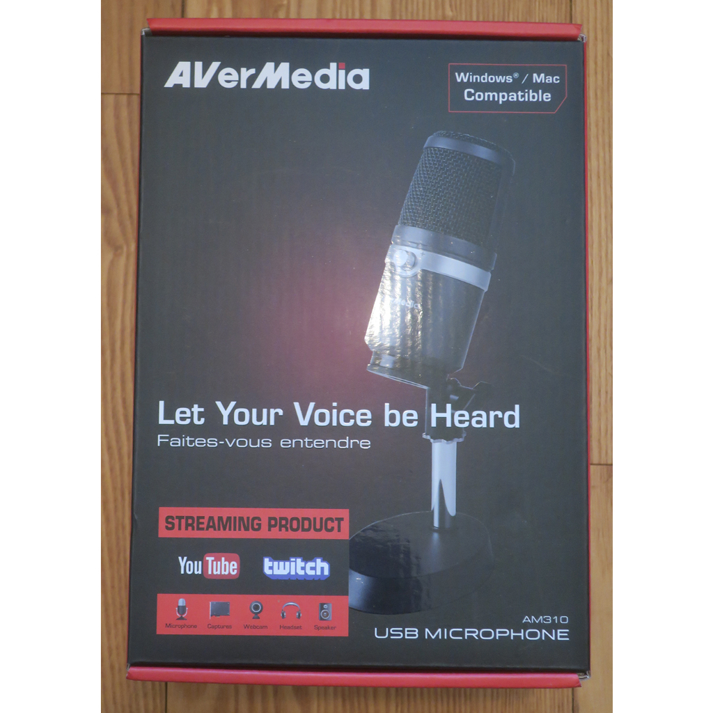 AVER MEDIA圓剛 AM310 USB 麥克風 電競直播、錄音、Podcast (二手)