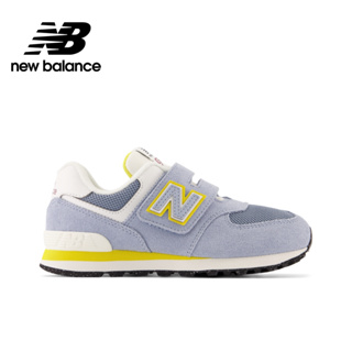 【New Balance】 NB 童鞋_中性_灰藍色_PV574KB1-W楦 574 中童