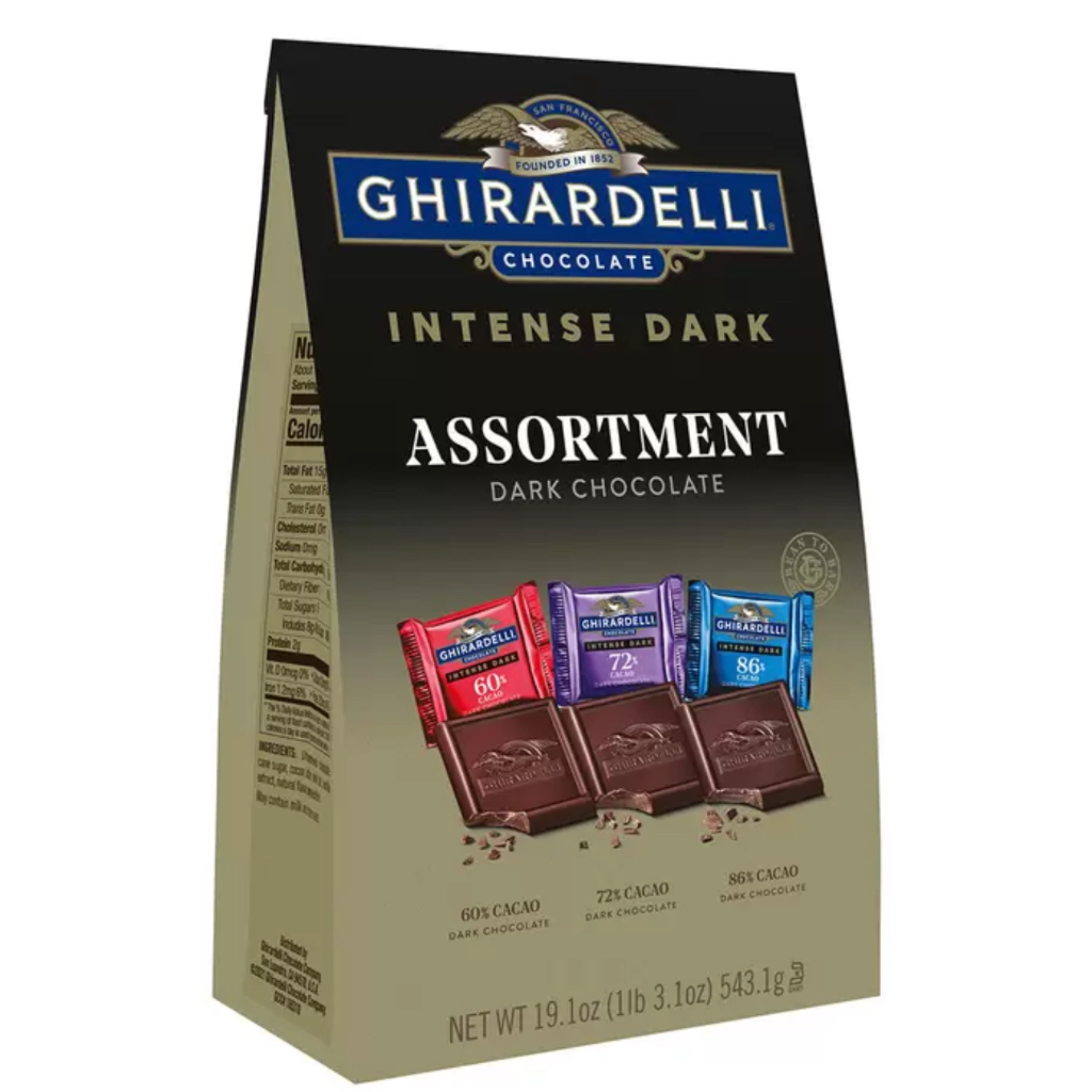 好市多代購-會員回購商品 Ghirardelli 黑巧克力綜合包 543.1公克