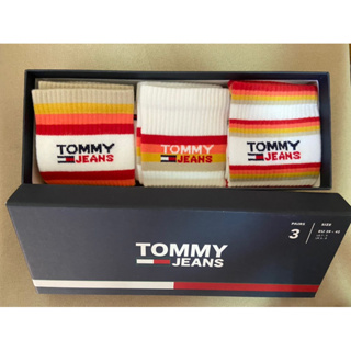 TOMMY HILFIGER 條紋長襪 3件套 襪子 條紋襪 男襪 禮盒