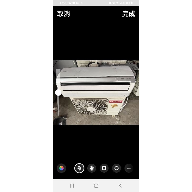 2018年，一級能效～二手中古日立1噸變頻冷暖分離式冷氣，2.8kw，2018年，型號RAC-28NK，保固3個月