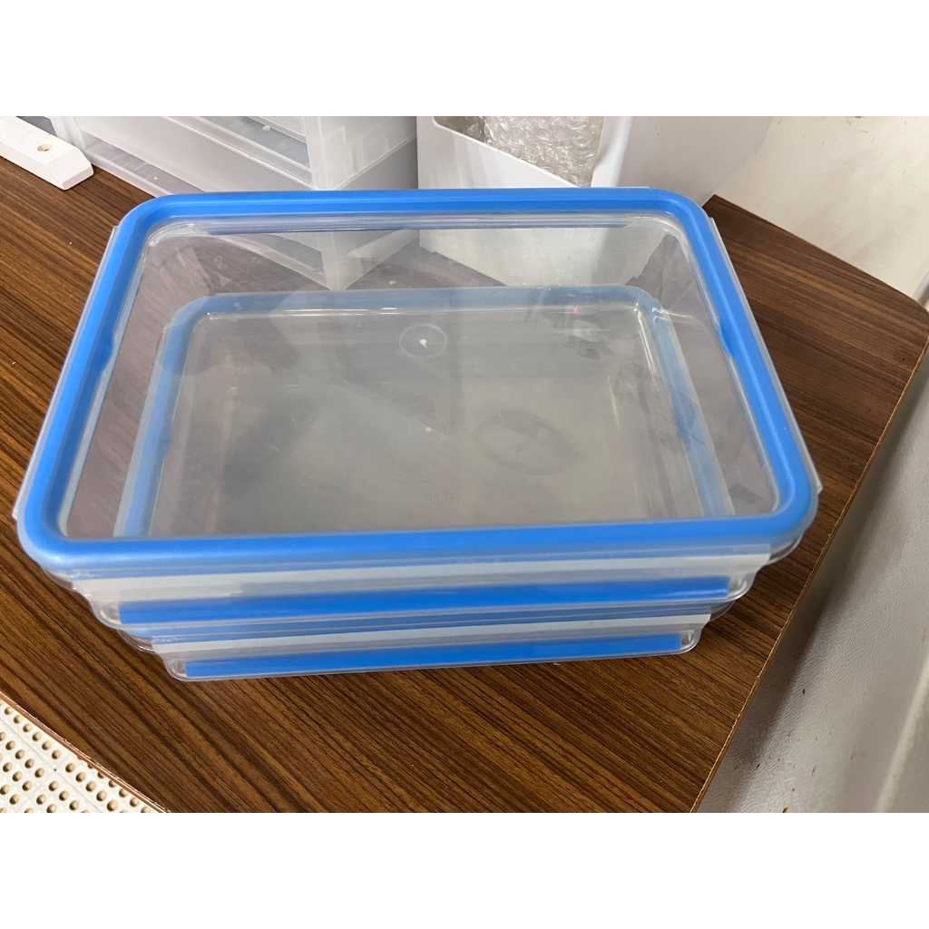 二手 德國EMSA 專利上蓋無縫頂級 玻璃保鮮盒 2L