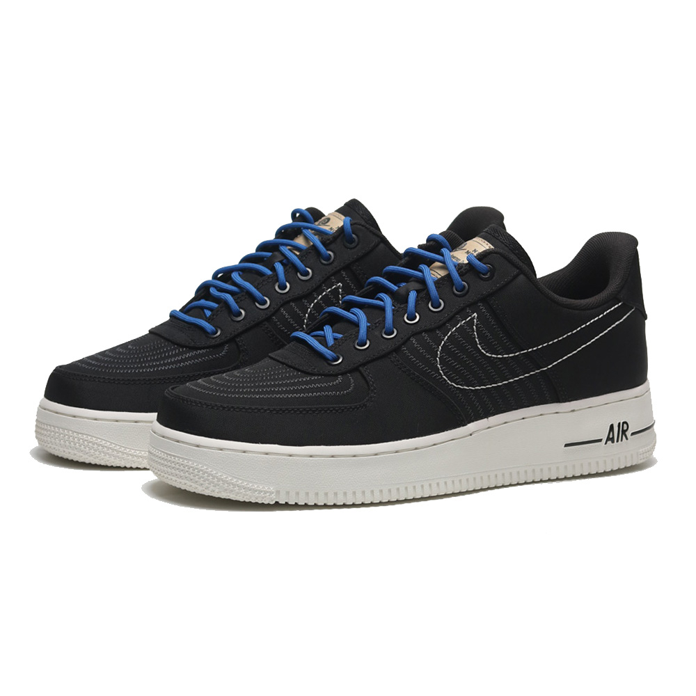 NIKE 休閒鞋 AIR FORCE 1 LOW MOVING CO 聯名 黑藍 刺繡 男 DV0794-001