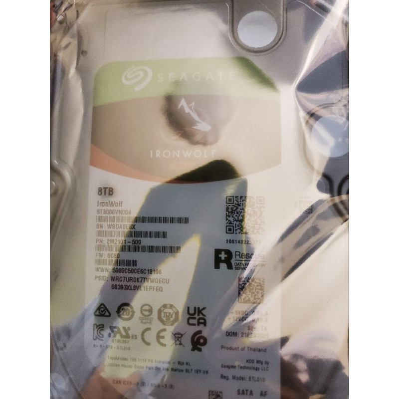 Seagate 希捷 酷狼 Ironwolf 8TB  NAS 硬碟  店保三年 靜電袋包装未拆 私訊優惠 限量