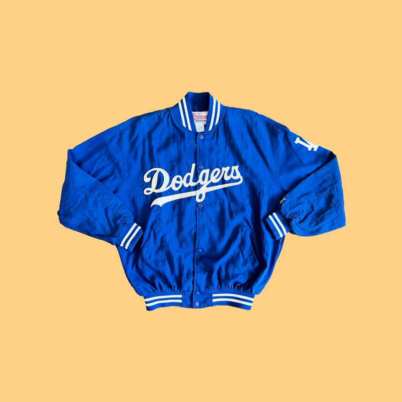 JCI：Vintage 00s Starter 出品 洛杉磯 道奇隊 主場 薄款棒球外套 古著 / 西岸嘻哈 / LA