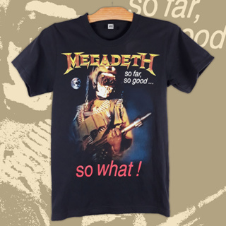 Megadeth-so what 重金屬搖滾樂團團T 短袖T恤 樂團國外進口