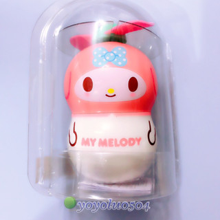 日本直輸正品現貨 三麗鷗 Sanrio Melody 美樂蒂 手持隨身攜帶風扇 不倒翁花生造型 軟式風扇 安全又可愛爆表