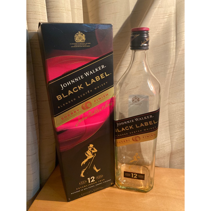 空酒瓶 Johnnie Walker 12 Years Black Label 1公升