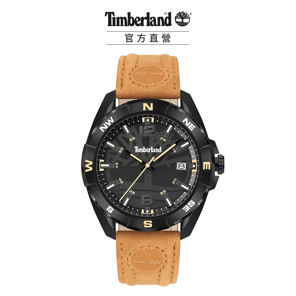 【Timberland】手錶 男錶 MILLINOCKET系列 44mm 自由之旅三針皮革錶(TDWGB2202101)