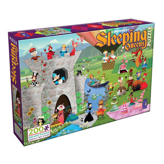 骰子人桌遊-拼圖-200片 Puzzle200沉睡皇后Sleeping Queens Deluxe(Ceaco)